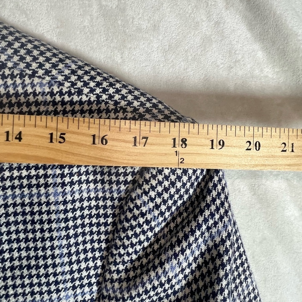 Ralph Lauren Purple Label 40R Silk Linen Houndstooth Ticket Pocket Sport Coat - Picture 7 of 16